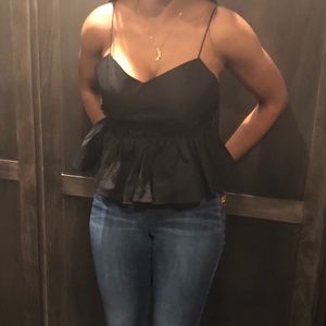 NEW Spaghetti strapped peplum top